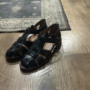 Madewell Rina Fisherman Sandal in Black